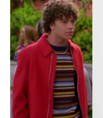 Lucas Jasper Electric Bloom S01 Red Wool Jacket