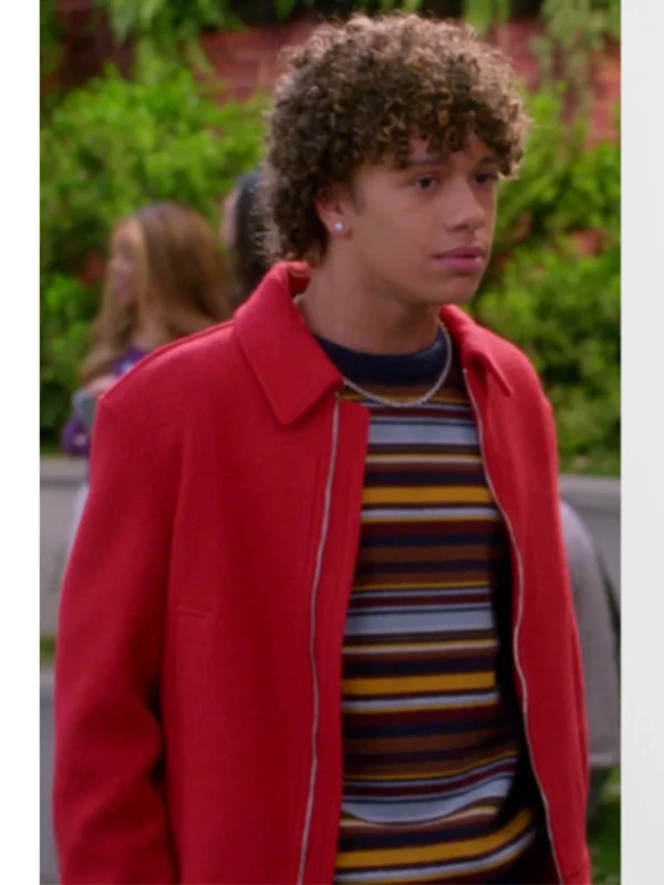 Lucas Jasper Electric Bloom S01 Red Wool Jacket