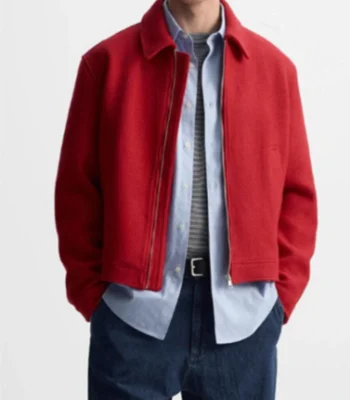 Lucas Jasper Electric Bloom S01 Red Wool Jacket