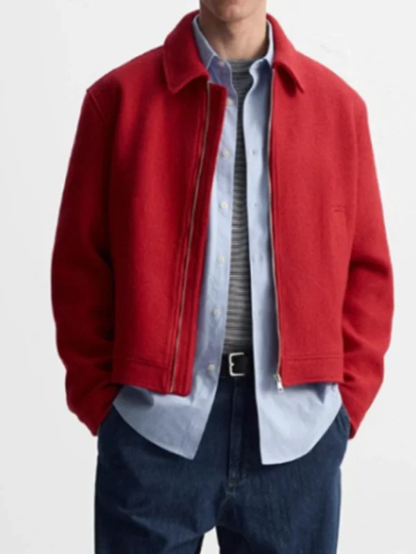Lucas Jasper Electric Bloom S01 Red Wool Jacket