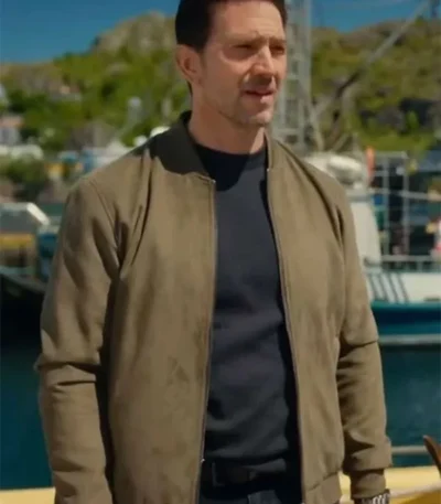 Luke Roberts Hudson and Rex S08 Olive Bomber Jacket