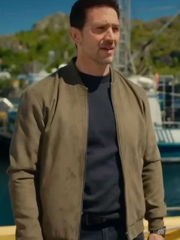 Luke Roberts Hudson and Rex S08 Olive Bomber Jacket