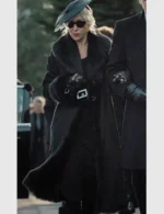 Maeve Harrigan MobLand Black Fur Coat