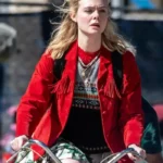 Margo’s Got Money Troubles Elle Fanning Fringe Jacket