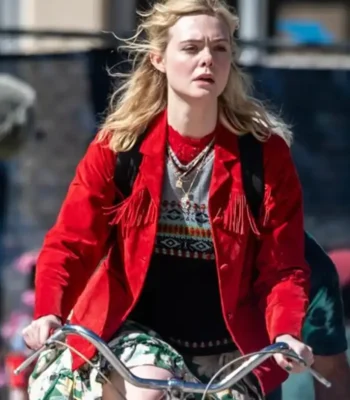Margo’s Got Money Troubles Elle Fanning Fringe Jacket