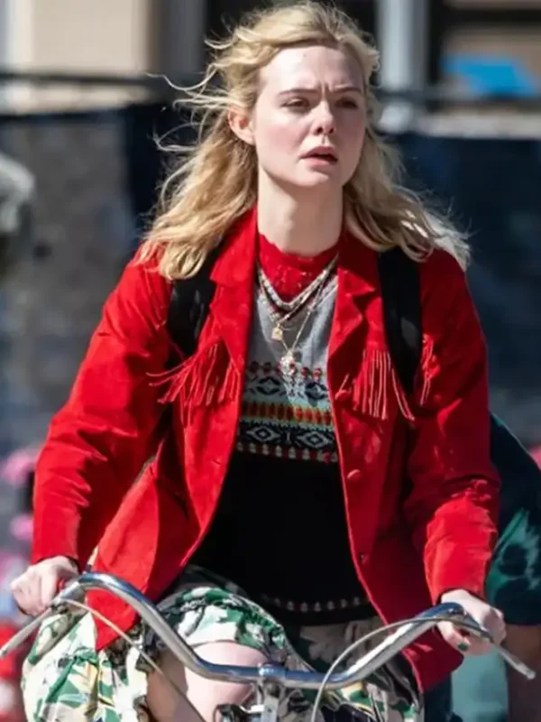 Margo’s Got Money Troubles Elle Fanning Fringe Jacket