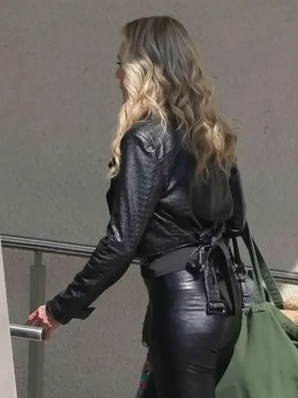 Margo’s Got Money Troubles Shayanne Millet Cropped Leather Jacket