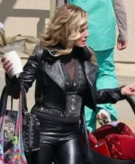 Margo’s Got Money Troubles Shayanne Millet Cropped Leather Jacket