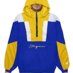 Marie Royal Blue And Yellow Anorak Stegaro Jacket