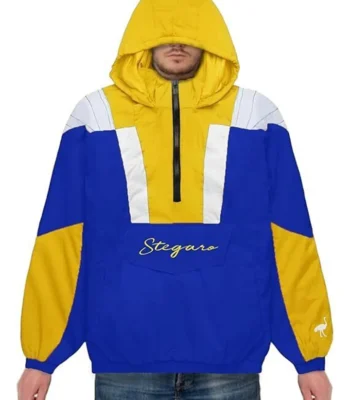 Marie Royal Blue And Yellow Anorak Stegaro Jacket