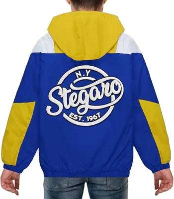 Marie Royal Blue And Yellow Anorak Stegaro Jacket