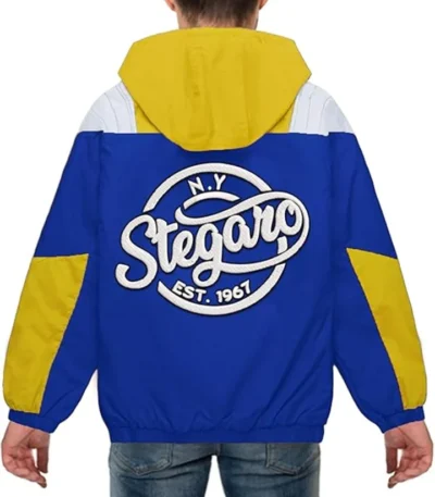 Marie Royal Blue And Yellow Anorak Stegaro Jacket