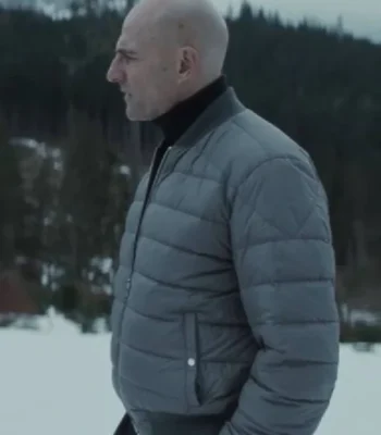 Mark Strong Nine Perfect Strangers S02 Puffer Bomber Jacket