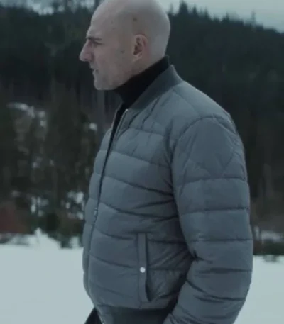 Mark Strong Nine Perfect Strangers S02 Puffer Bomber Jacket