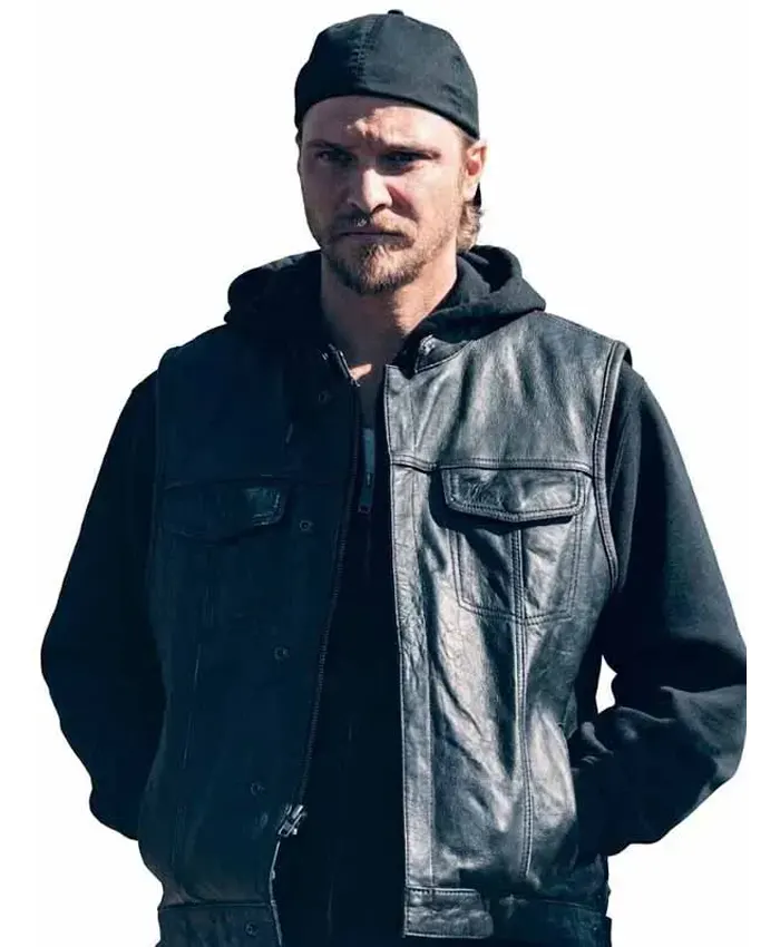 Marshals Kayce Dutton Leather Vest Marshals Kayce Dutton Leather Vest