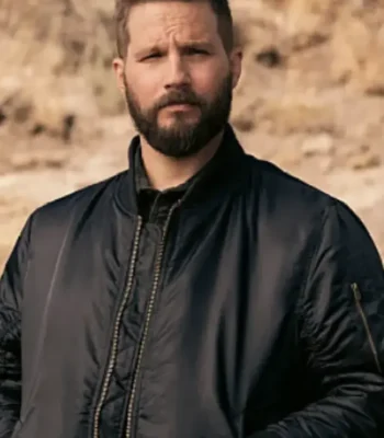 Marshals Pete Calvin Black Bomber Jacket
