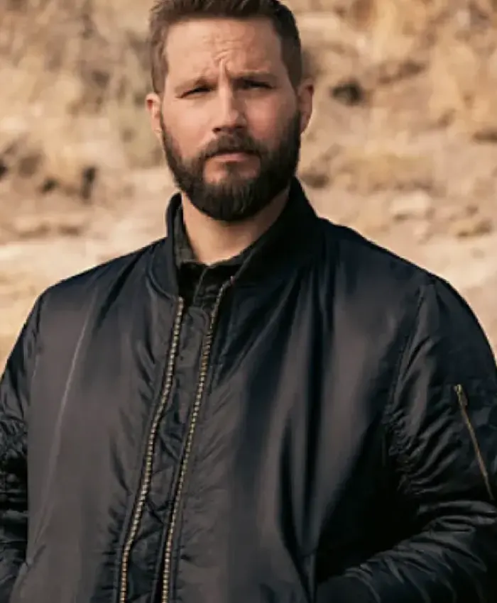 Marshals Pete Calvin Black Bomber Jacket Marshals Pete Calvin Black Bomber Jacket
