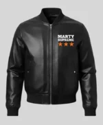 Marty Supreme Leather Bomber Jacket