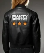 Marty Supreme Bomber Leather Jacket