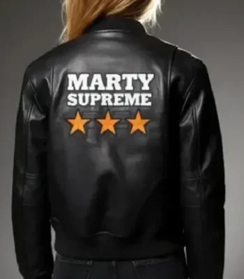Marty Supreme Bomber Leather Jacket