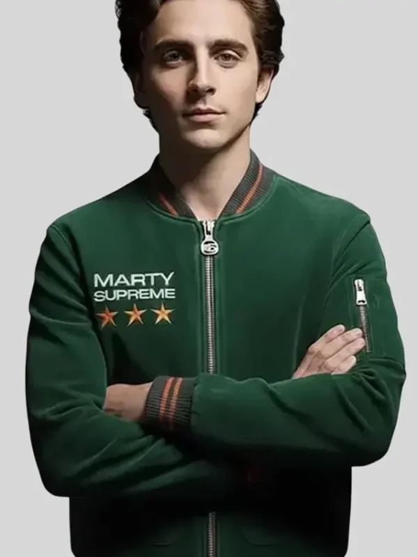 Marty Supreme Green Bomber Jacket