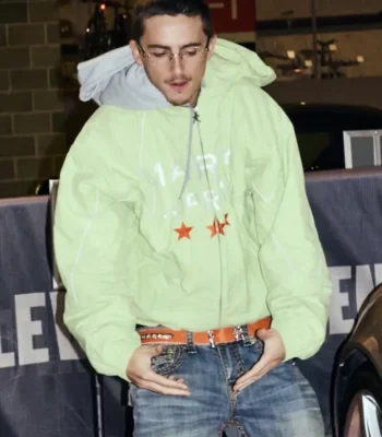 Timothée Chalamet Marty Supreme Green Jacket