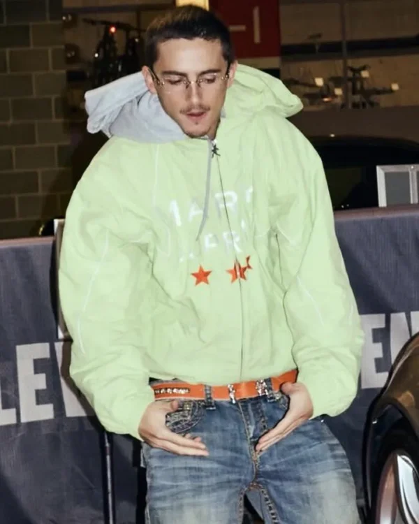 Timothée Chalamet Marty Supreme Green Jacket