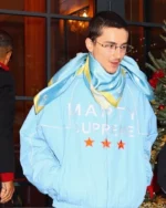 Timothée Chalamet Light Blue Marty Supreme Jacket