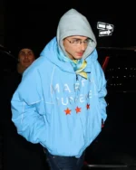 Timothée Chalamet Light Blue Marty Supreme Jacket