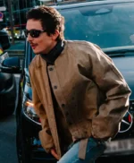 Marty Supreme Timothee Chalamet Khaki Jacket