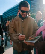 Marty Supreme Timothee Chalamet Khaki Jacket