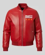 Marty Supreme Leather Bomber Jacket
