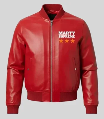 Marty Supreme Leather Bomber Jacket