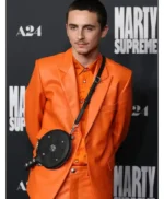 Marty Supreme Timothee Chalamet Orange Blazer