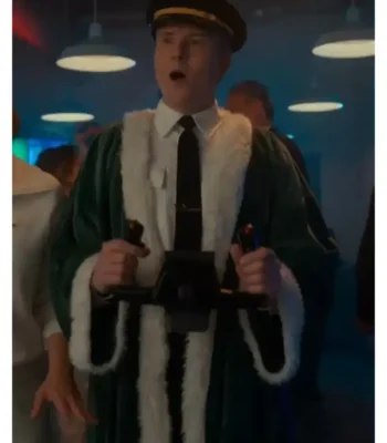 Matthew Clarke Christmas Above the Clouds Green Santa Robe