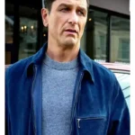 Matthew Rhys The Beast in Me S01 Blue Suede Jacket