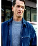 Matthew Rhys The Beast in Me S01 Blue Suede Jacket