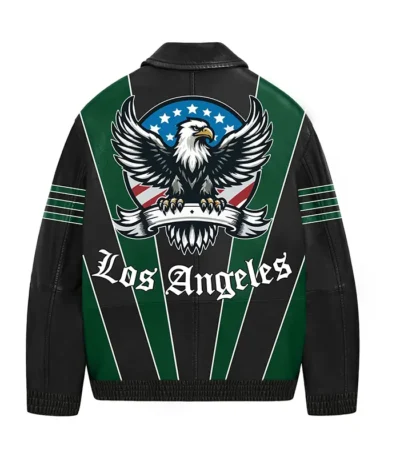 Mccarthy Stegaro Los Angeles Leather Zipper Jacket