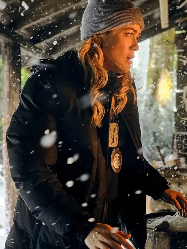 Melissa Roxburgh The Hunting Party Puffer Jacket