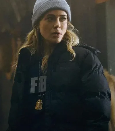 Melissa Roxburgh The Hunting Party Puffer Jacket