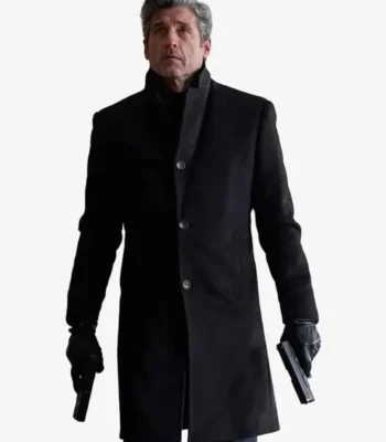 Memory of a Killer Angelo Doyle Black Wool Coat