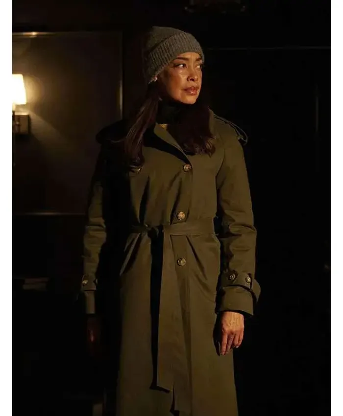 Memory of a Killer Linda Grant Green Trench Coat Memory of a Killer Linda Grant Green Trench Coat