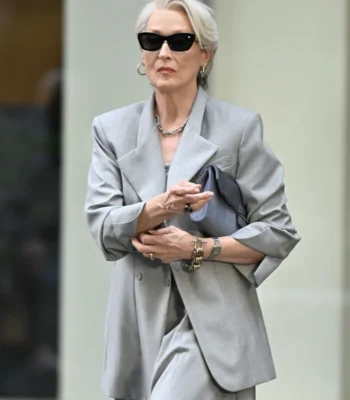Meryl Streep The Devil Wears Prada 2 Grey Blazer