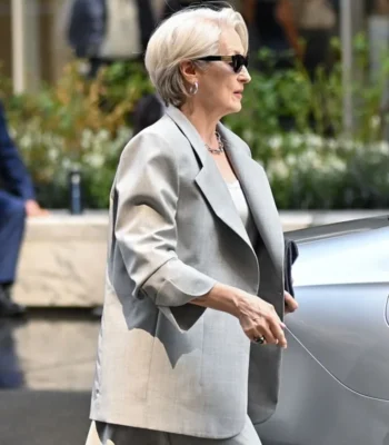 Meryl Streep The Devil Wears Prada 2 Grey Blazer