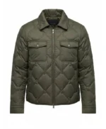 Michele Morrone The Housemaid Green Quilted Jacket