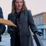Mistletoe Murders Emily Lane Grey Trench Coat