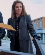 Mistletoe Murders Emily Lane Grey Trench Coat