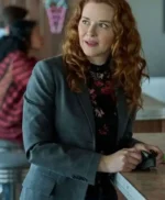 Mistletoe Murders Emily Lane Grey Trench Coat