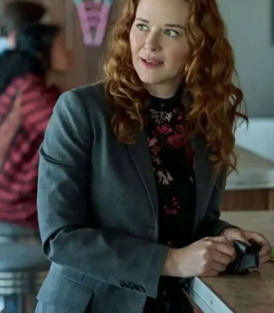 Mistletoe Murders Emily Lane Grey Trench Coat