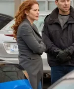 Mistletoe Murders Emily Lane Grey Trench Coat